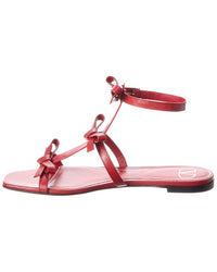 Valentino Valentino French Bows Leather Sandal