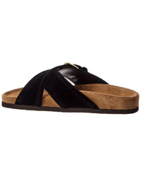 Valentino Valentino Vlogo Signature Suede Sandal