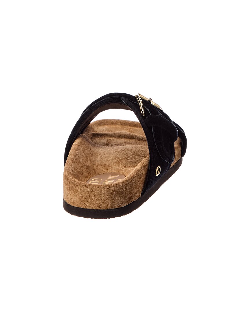 Valentino Valentino Vlogo Signature Suede Sandal