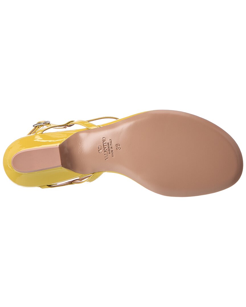 Valentino Valentino Vlogo Signature Patent Sandal