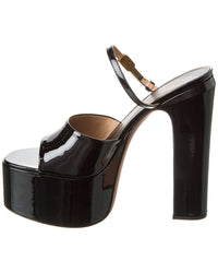 Valentino Valentino Vlogo Tan-Go 155 Patent Platform Sandal