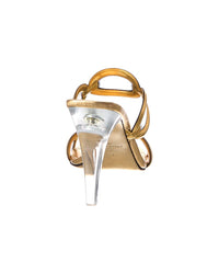 Valentino Valentino 100 Leather & Vinyl Sandal