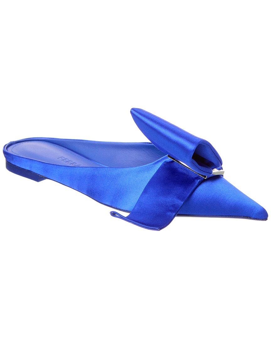 Ferragamo Emii T Satin Flat Multi