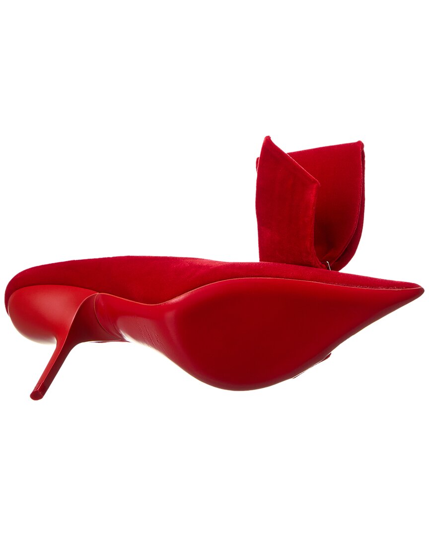 Ferragamo Asymmetric Bow Velvet Pump