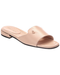 Jimmy Choo Dina Leather Flat Sandal