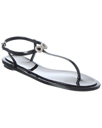 Mach & Mach Mach & Mach Double Bow Rubber Thong Sandal