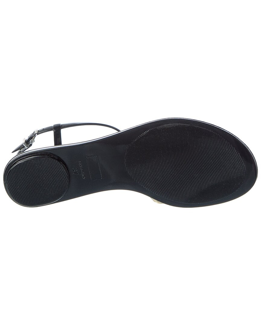 Mach & Mach Mach & Mach Double Bow Rubber Thong Sandal