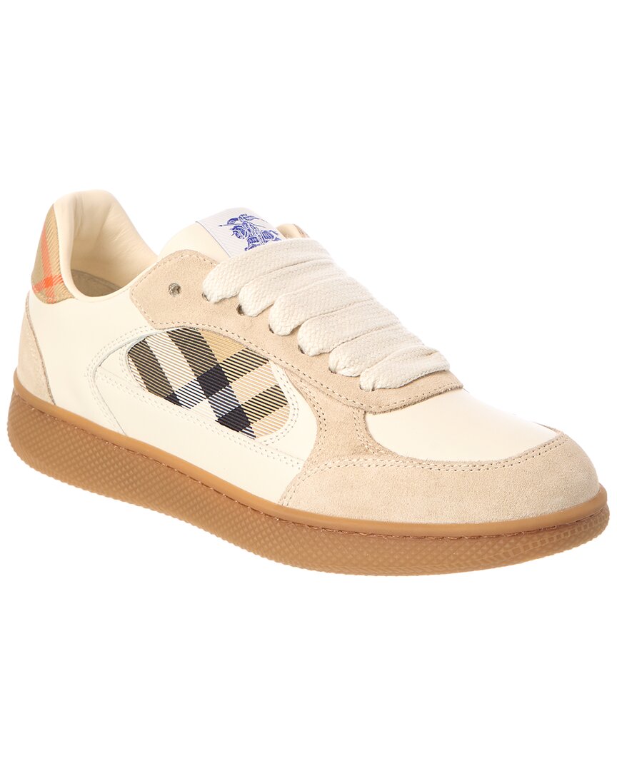Burberry Burberry Check Canvas & Leather Sneaker