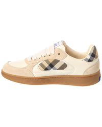 Burberry Burberry Check Canvas & Leather Sneaker