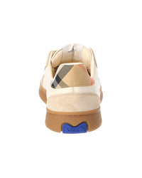 Burberry Burberry Check Canvas & Leather Sneaker