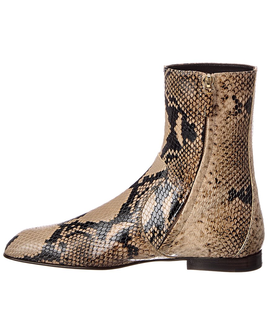 KHAITE Khaite Colt Python-Embossed Leather Bootie