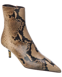 KHAITE Khaite Bella Python-Embossed Leather Bootie