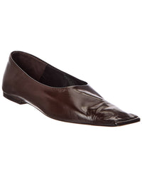 KHAITE Khaite Marlene Leather Ballerina Flat
