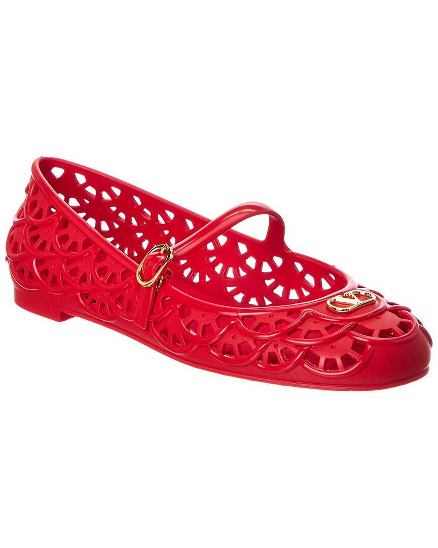 Valentino Valentino Ondette Rubber Ballerina Flat