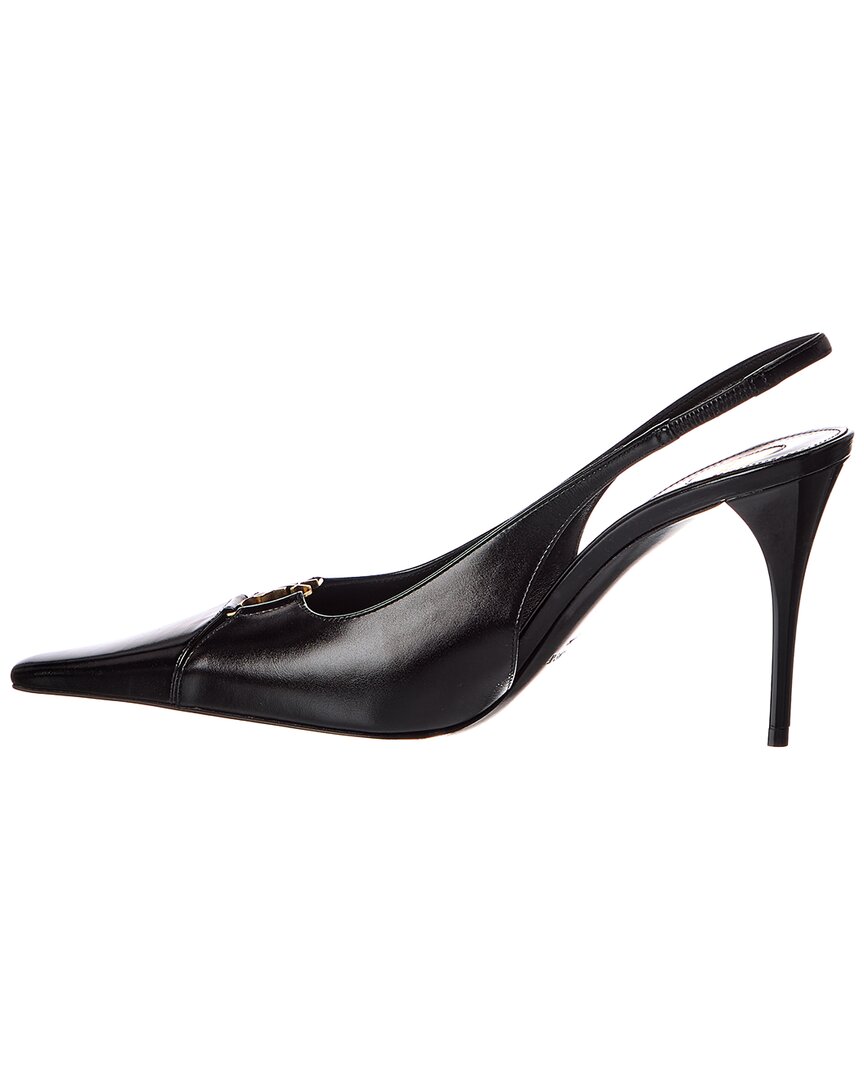 Saint Laurent Saint Laurent Babylone 90 Leather Slingback Pump