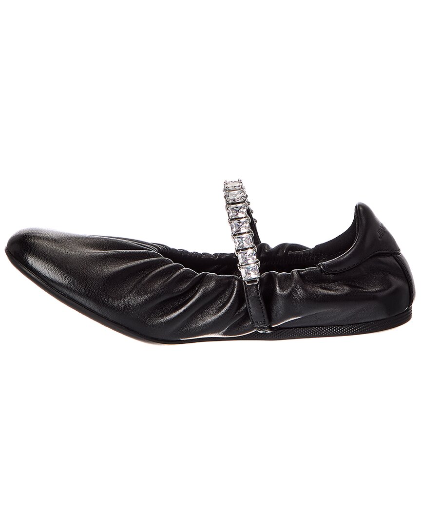 Jimmy Choo Jimmy Choo Jade Leather Ballerina Flat