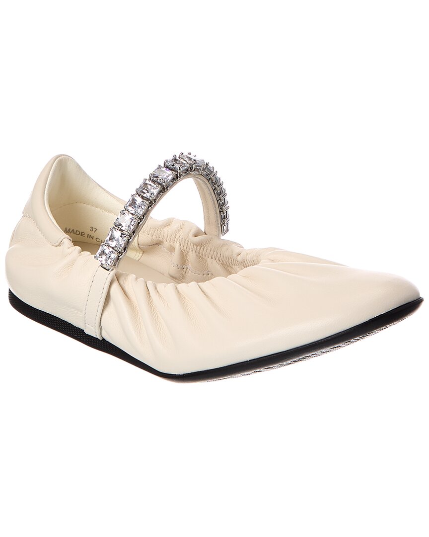 Jimmy Choo Jimmy Choo Jade Leather Ballerina Flat