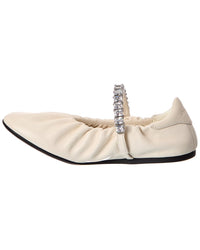 Jimmy Choo Jimmy Choo Jade Leather Ballerina Flat