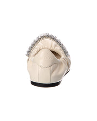 Jimmy Choo Jimmy Choo Jade Leather Ballerina Flat