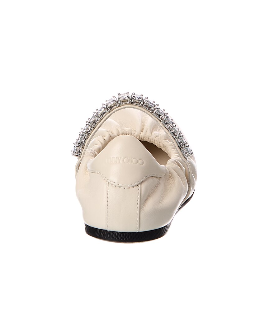 Jimmy Choo Jimmy Choo Jade Leather Ballerina Flat