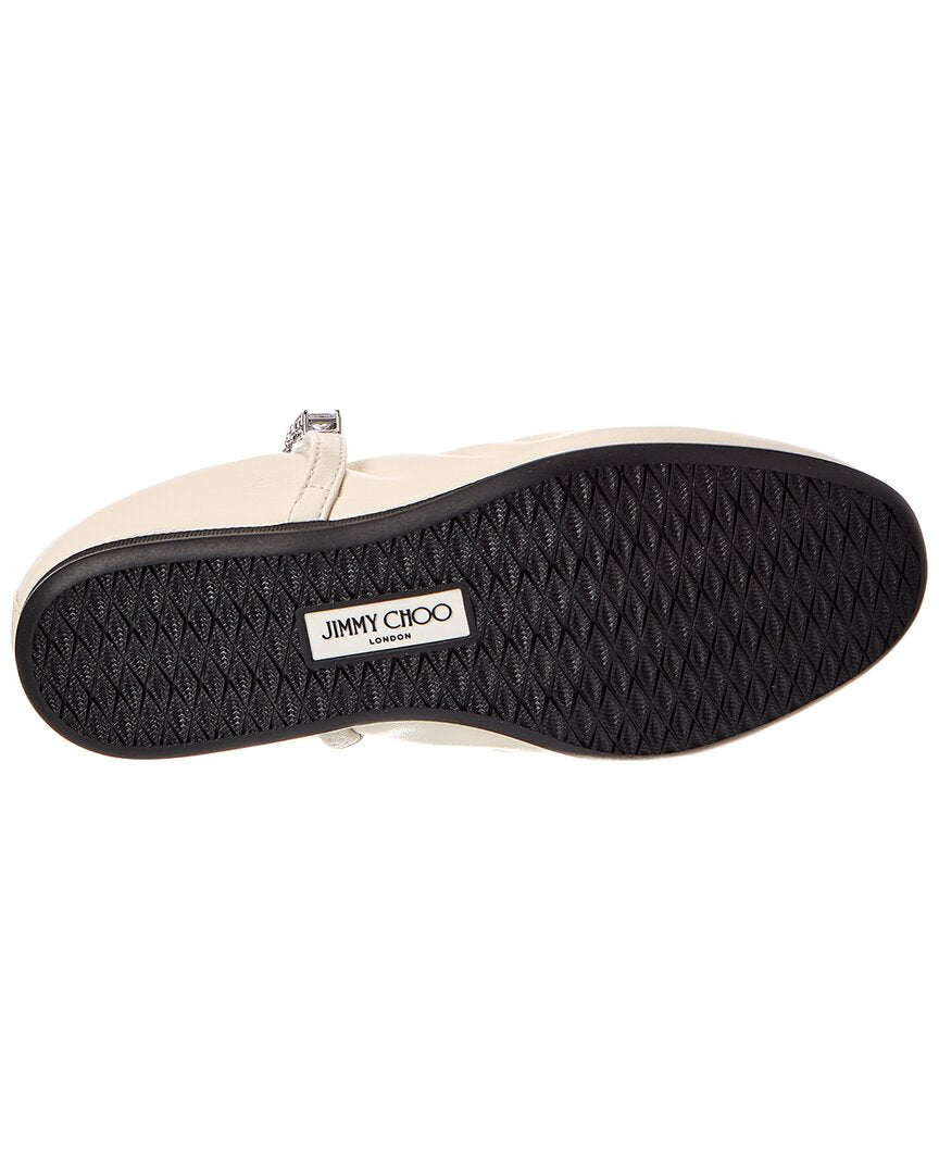 Jimmy Choo Jimmy Choo Jade Leather Ballerina Flat