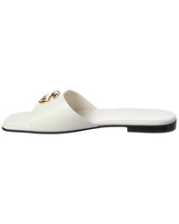 Gucci Gucci Double G Leather Sandal