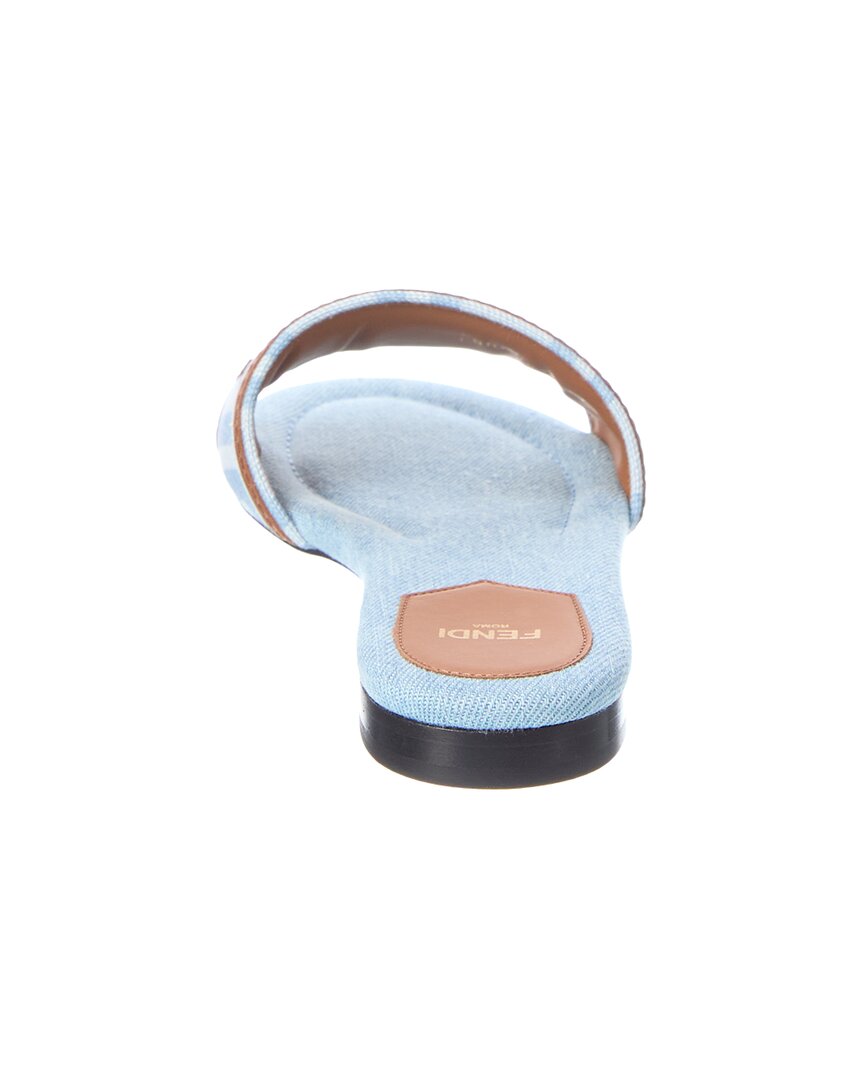 FENDI Fendi Sunshine Ff Jacquard & Leather Sandal