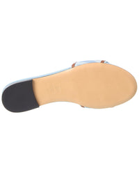 FENDI Fendi Sunshine Ff Jacquard & Leather Sandal