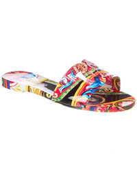 Dolce & Gabbana Dolce & Gabbana Carretto-Print Rubber Slide