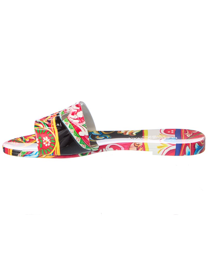 Dolce & Gabbana Dolce & Gabbana Carretto-Print Rubber Slide