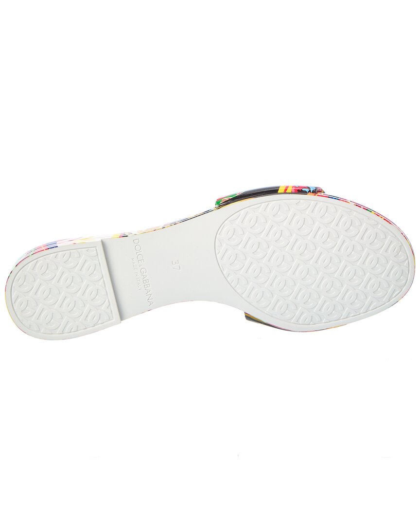 Dolce & Gabbana Dolce & Gabbana Carretto-Print Rubber Slide