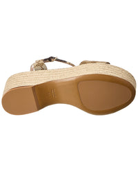 Gucci Gucci Horsebit Gg Canvas Wedge Sandal