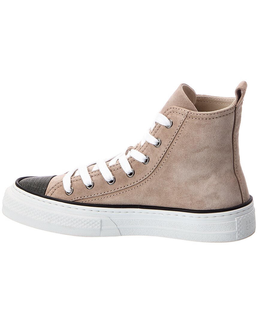 Brunello Cucinelli Brunello Cucinelli Suede High-Top Sneaker