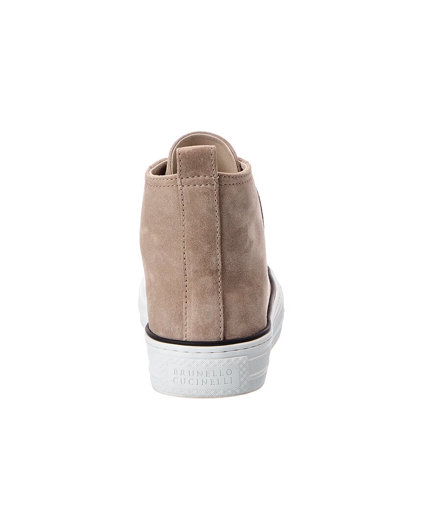 Brunello Cucinelli Brunello Cucinelli Suede High-Top Sneaker