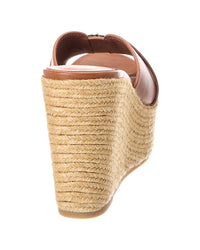 Jimmy Choo Jimmy Choo Leda 100 Leather Wedge Sandal