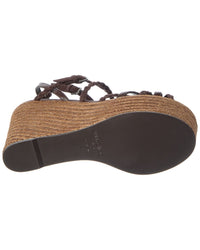 Jimmy Choo Jimmy Choo Nyra 100 Leather Wedge Sandal