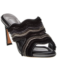 Alexandre Birman Clarice 85 Leather Sandal Black