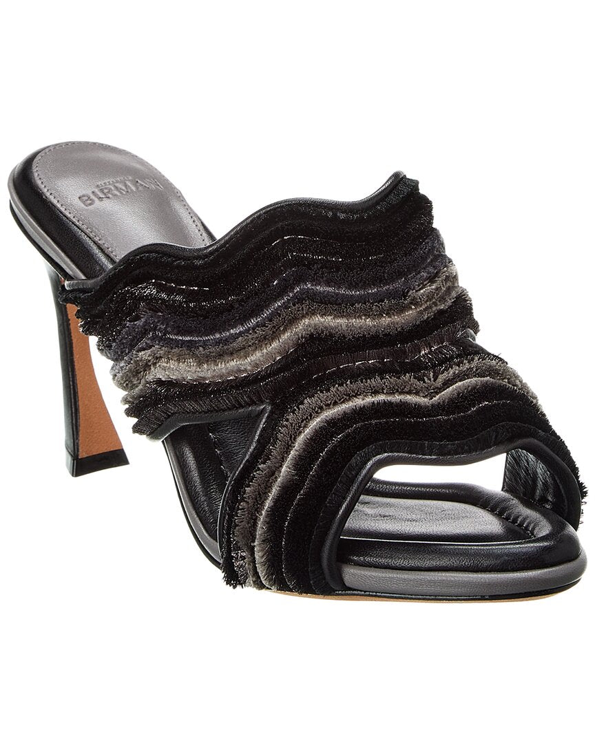 Alexandre Birman Clarice 85 Leather Sandal Black