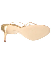 Manolo Blahnik Manolo Blahnik Leva 100 Leather Sandal