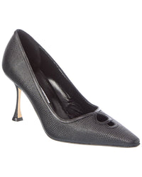 Manolo Blahnik Manolo Blahnik Berry 90 Leather Pump
