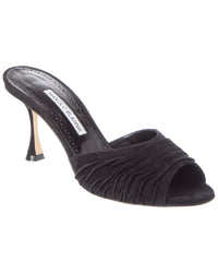 Manolo Blahnik Manolo Blahnik Pirua 70 Suede Sandal