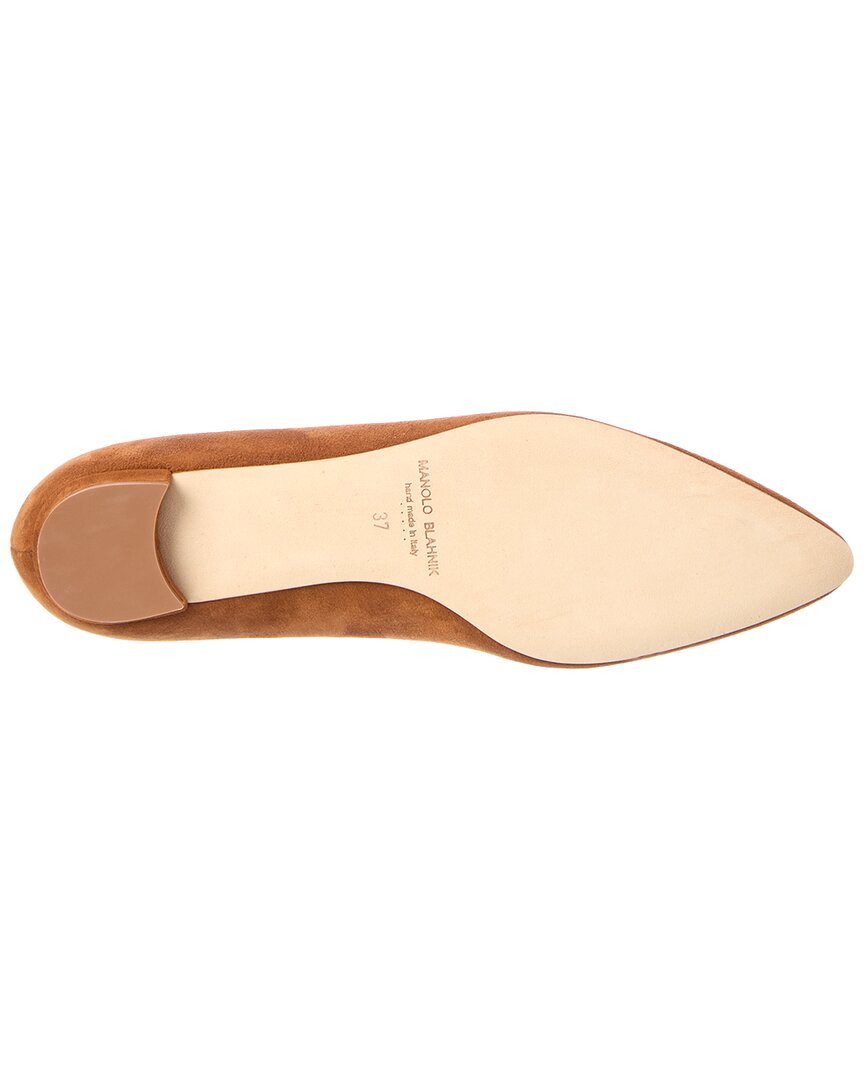 Manolo Blahnik Manolo Blahnik Bb Suede Flat