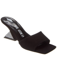 The Attico Cheope Suede Mule Black