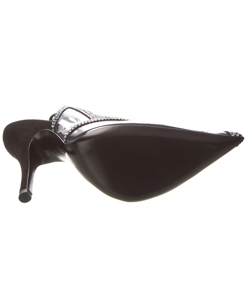The Attico Venus Suede & Vinyl Slingback Pump