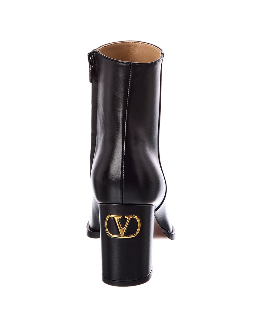 Valentino Vlogo 75 Leather Bootie