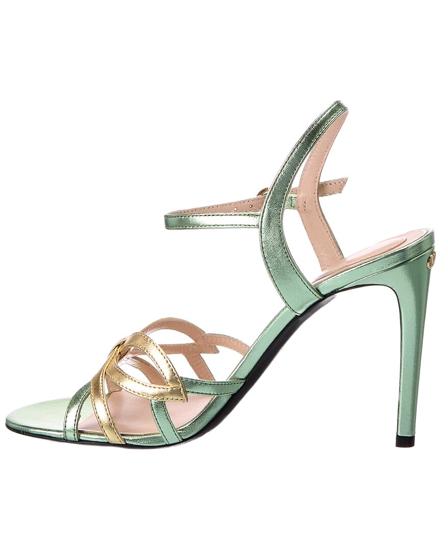 Valentino Vlogo 100 Leather Sandal