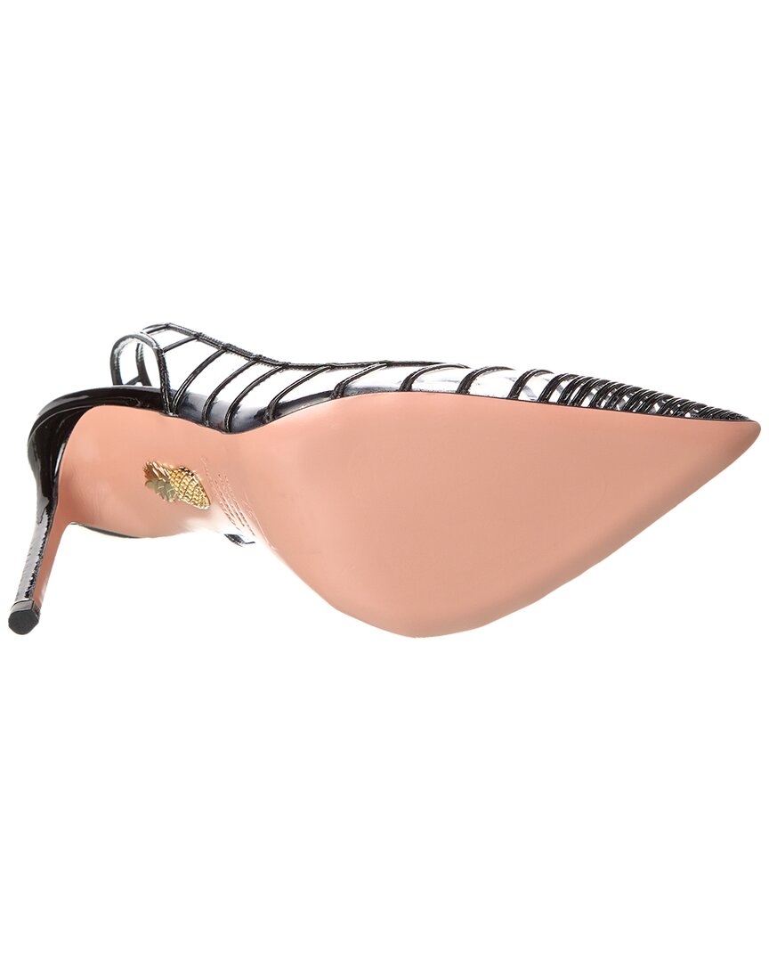 Aquazzura Call Me 105 Vinyl & Patent Slingback Pump