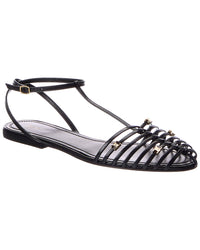 CELINE Celine Caged Leather Sandal