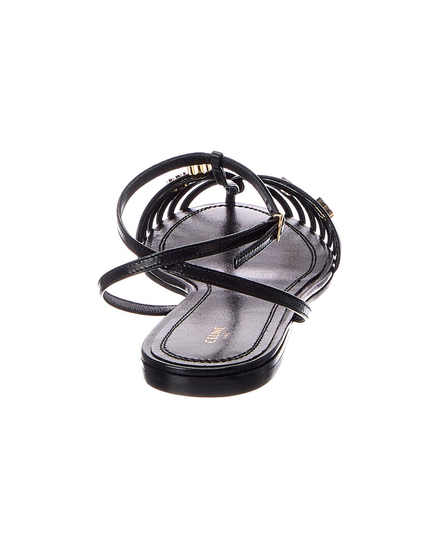CELINE Celine Caged Leather Sandal