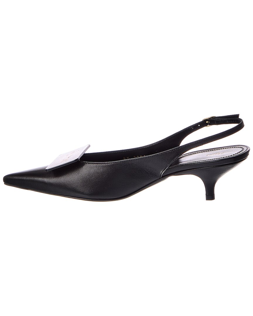 CELINE Celine Signature Leather Slingback Pump